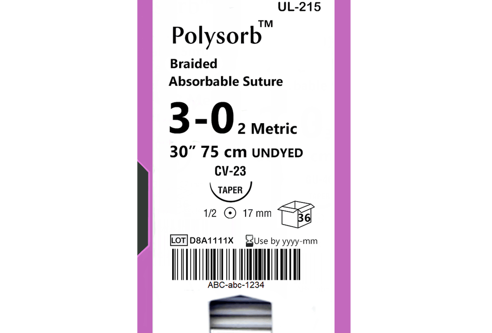 Шовный материал Covidien (Polysorb) UL-215 купить в Москве – интернет-магазин Medichome.ru
