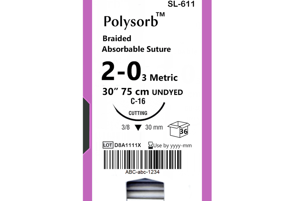 Шовный материал Covidien (Polysorb) SL-611